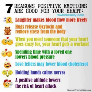 reasons positive emotions are good..