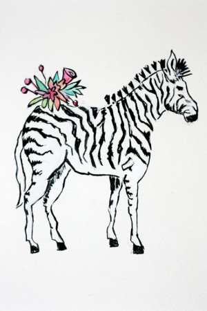 Zebra Print $25.00 | Hattan Home 8x10 #LauraDro #baby #animal #art # ...