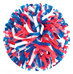 Red White and Blue Cheerleading Pom Poms