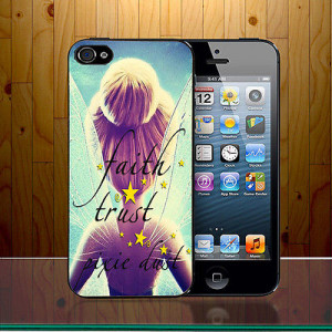 ... Disney Princess Pixie Dust Quote Peterpan Cute Hard Phone Case Cover