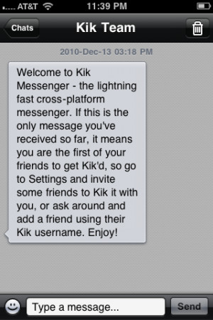 Kik Messages Mean