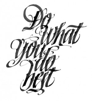 Do it!! Calligraphy This is still on my desktop for a few months now ...