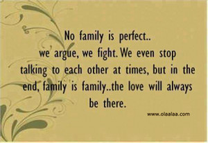 No Family Is Perfect. We Argue, We Fight. We Even Stop Talking to Each ...