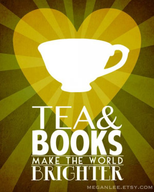 drink tea and read books ☮ Coffee or Tea? Vintage art and quotes ☮