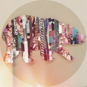 Magazine Collage Bear