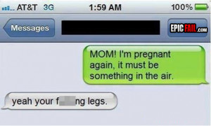 FAILS: 1995 Daughter Text Fail / Mom Win