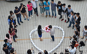 He decided the best way to propose would be in front of friends and ...