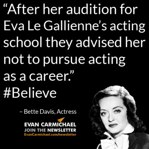 After her audition for Eva Le Gallienne’s acting school they advised ...