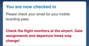 Me: I don’t even remember where to go to print a boarding pass ...