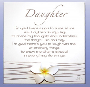Daughter Sentimental Splosh Poem - Gorgeous Gifts
