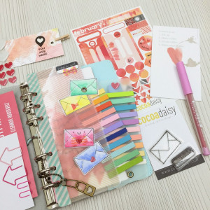 Close up of the page marker - using the cute envelope stamp and also ...