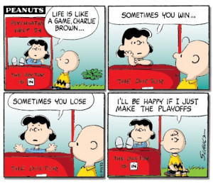 Charlie Brown visits Lucy.