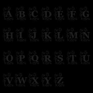 monogram alphabet letters