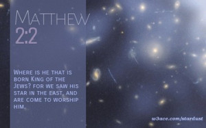 Bible Quote Matthew 2:2 Inspirational Hubble Space Telescope Image