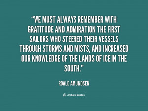 Roald Amundsen Quote