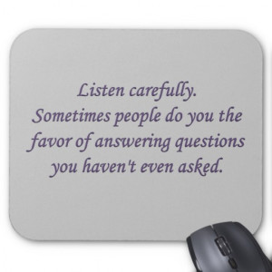 Honesty When Someone Answers Question Mouse Mats Zazzle
