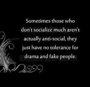 drama and fake people
