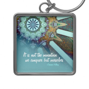 Inspirational Quote: Life is not measured... Keychain