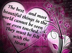 Feel and Experience Love: Quotes About Love – Helen Keller