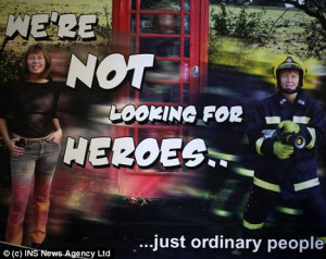 Poster girl: The fire brigade poster trying to attract new part-time ...