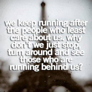 Stop running!