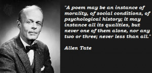 Allen Tate's quote #1