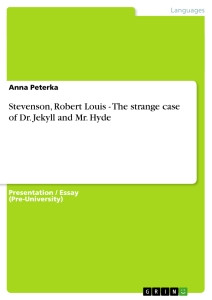 Stevenson Robert Louis The Strange Case Of Dr Jekyll And Mr Hyde