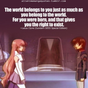 Tumblr] Gundam SEED Quotes - katherine1517 Photo