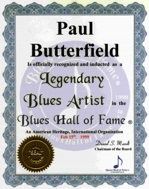 Paul Butterfield Work...