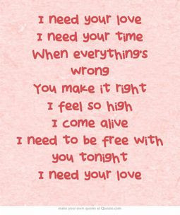 Need Your Love - Calvin Harris, Ellie Goulding