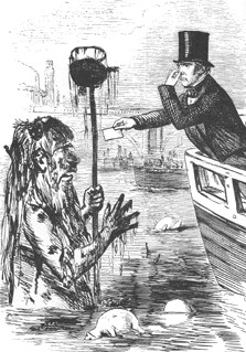 contaminated River Thamescomplete with dead animals