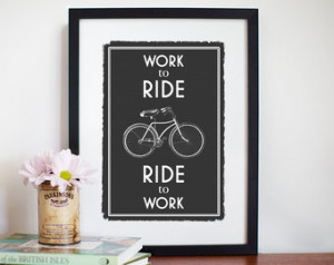 Wall Decal Quote Bicycle Ride