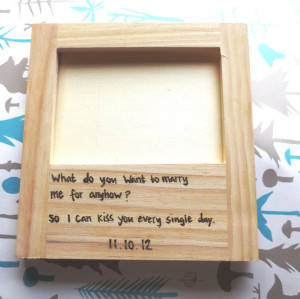 5x7 Quote Frame - Custom engraved wedding frame with a quote of your ...