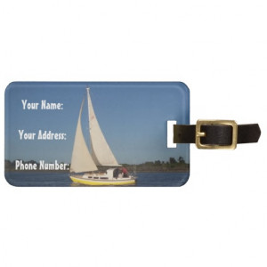 Inspirational Quotes: Boat Sailing Luggage Tag
