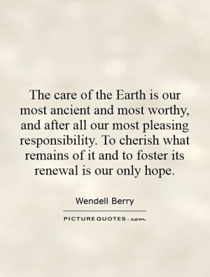 Wendell Berry Quotes Earth
