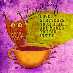 ... heart cups coffee wise owl owls tuesday owl mugs happy tuesday quotes