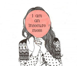 cute, drawing, girl, girls, insecure, phrase, pretty, quote, teen ...