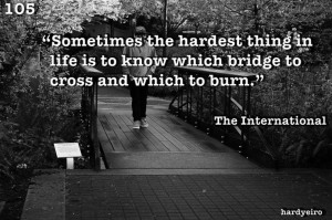 Hardest thing in life...