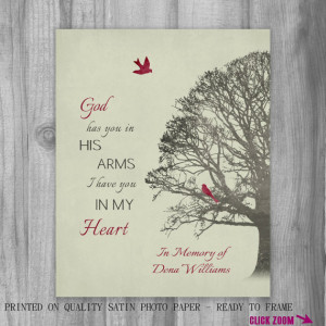 Remembrance Family Tree Grief Grieving Art Print Memorial Loss Loved ...