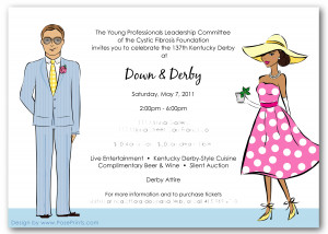 Kentucky Derby Themed Party Invitations