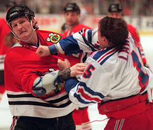 Bob Probert (here with Chicago) was, without a doubt, one of the ...