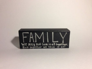 Family Quote. Wood sign. Small. by ArtGirlFriday on Etsy, $5.00