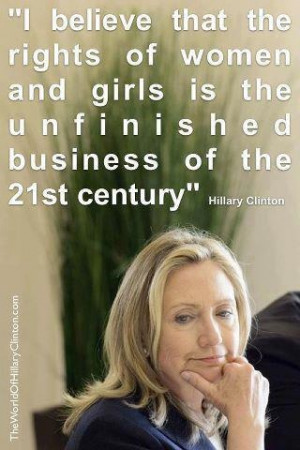 Hillary Clinton Don't necessarily like her politics but admire her ...