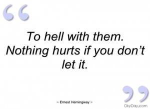 to hell with them ernest hemingway