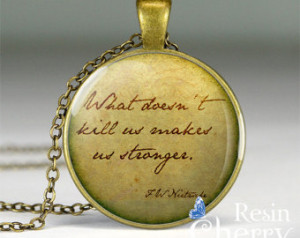 quote pendant charms,quotes resin pendants,Friedrich Wilhelm Nietzsche ...