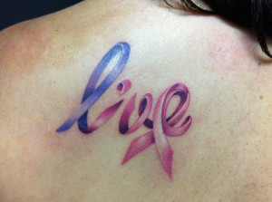 Breast Cancer Ribbon Tattoos For Women