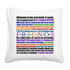 Friends Quotes Square Canvas Pillow for