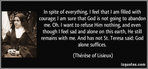 More Thérèse of Lisieux Quotes