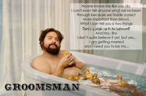 ... - The Hangover Groomsmen Groomsman Manly Men Invite Invitation