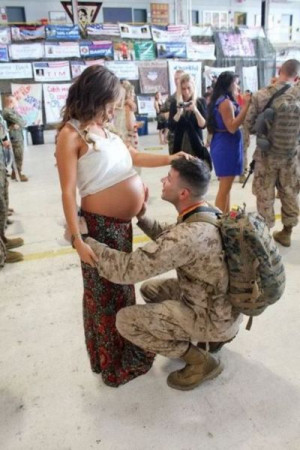 amazing, baby, beautiful, couple, cute, love, pregnant, soldier
